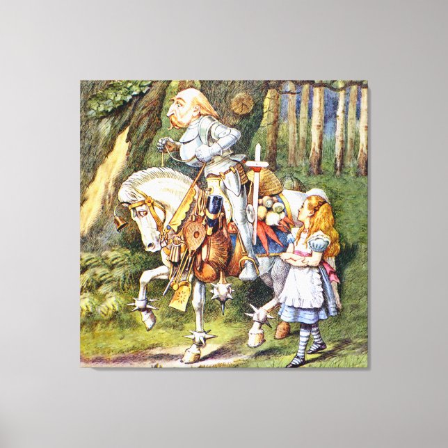 Toile Alice et le chevalier blanc au pays des merveilles (Recto)