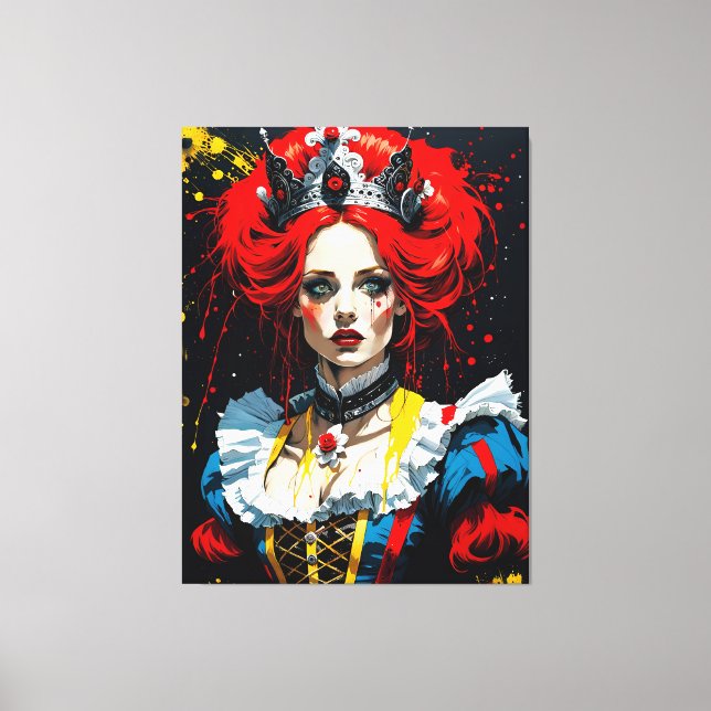 Toile Alice, reine rouge (Recto)