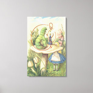 Toile Alice rencontre la Caterpillar