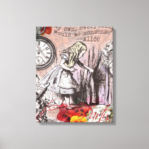 Toile Alice rideau absurde merveilleuse