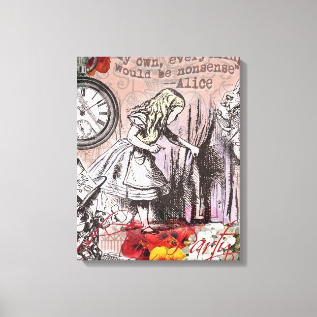 Toile Alice rideau absurde merveilleuse (Recto)