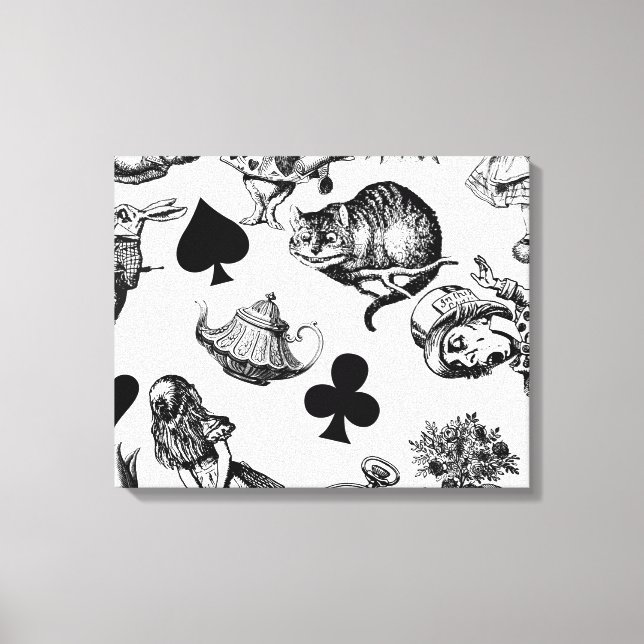 Toile Alice White Rabbit Wonderland Classic (Recto)