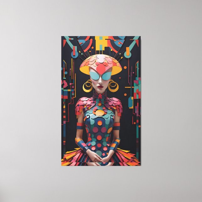 Toile Alice's New Afternoon Tea Party - Ken Gage Art (Recto)