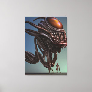 Toile Alien Galactique Monster Canvas Imprimer