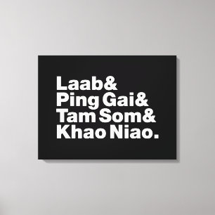 Toile Alimentation de la rue laotienne