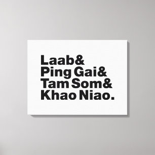 Toile Alimentation de la rue laotienne