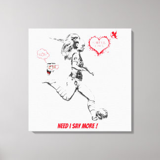 TOILE ALISHA LEHMANN, MUR ART, DÉCORATION MUR