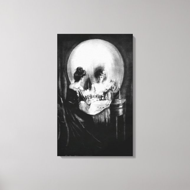 Toile "All is Vanity" de C. Allan Gilbert (Recto)