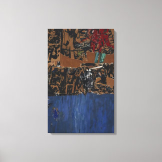 Toile Allan Kaprow - Bleu bleu