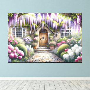 Toile Allée de jardin de conte de fées