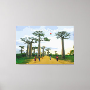 Toile Allée des Baobabs, Madagascar - Paysage