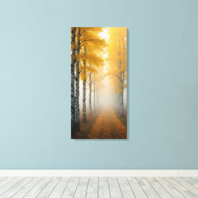 Toile Allée des bouleaux (Insitu (Plancher de Bois))