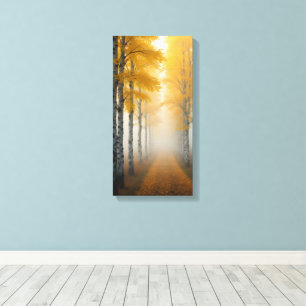 Toile Allée des bouleaux