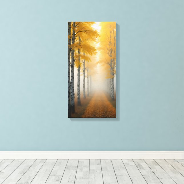 Toile Allée des bouleaux (Insitu (Plancher de Bois))