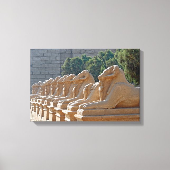 Toile Allée des Sphinx à Karnak Temple - Égypte (Recto)