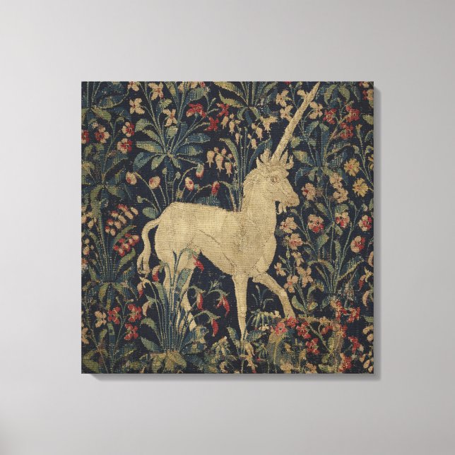 Toile Allegorical "Millefleurs" Tapestry with Animals (Recto)