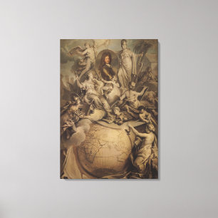 Toile Allégorie de Philippe II Duc d'Orléans, 1718