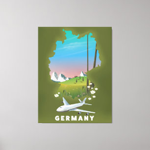 Toile Allemagne Affiche de voyage illustrée