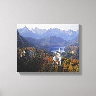 Toile Allemagne, Bavière, château de Neuschwanstein. Roi