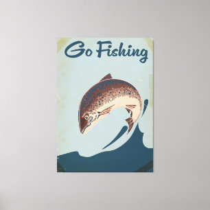 Toile Aller à la pêche