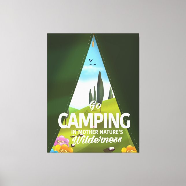 Toile Aller Camping Dans la nature sauvage de la mère (Recto)