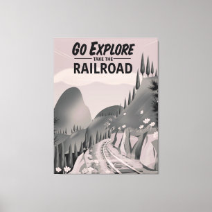 Toile Aller Explorer prendre le Chemin de Fer