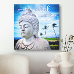 Toile Aller Là Où Vous Sentez Le Plus Vivant Bouddha Haw<br><div class="desc">"Va là où tu te sens le plus vivant." Chaque fois que je visite la Grande Île, je dois aller à ce Bouddha. Quelque chose sur la beauté de l'océan, le visage paisible, et la solitude de son emplacement me fait me sentir calme, serein, et heureux. J'espère que vous le...</div>