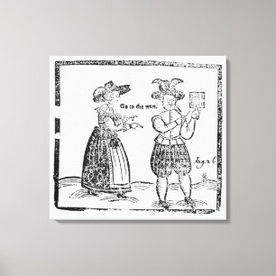 Toile Allez aux guerres, illustration d'un showi de
