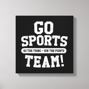Toile Allez l'équipe sportive ! Sports amusants