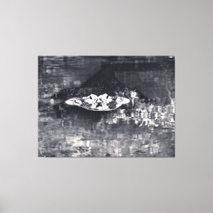 Toile Alligator dans des eaux mystérieuses