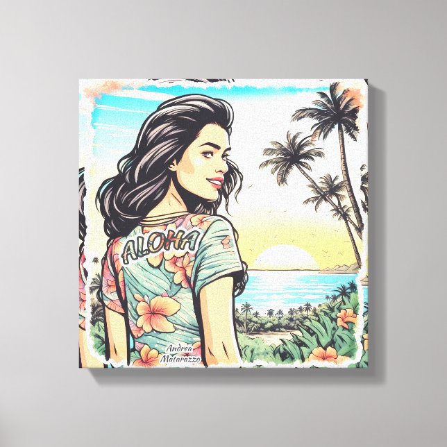 Toile Aloha Girl (Recto)