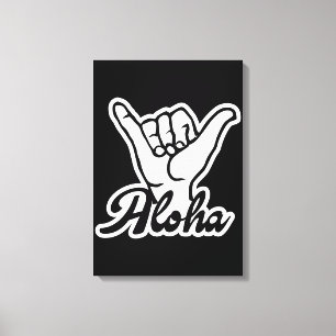 Toile Aloha Shaka Main, Hang Loose signe
