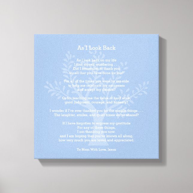 Toile Alors Que Je Regarde En Arrière, (Recto)