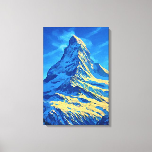 Toile Alpes suisses du Matterhorn (Recto)