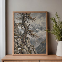 Alpes suisses Eiger Mélèze Art