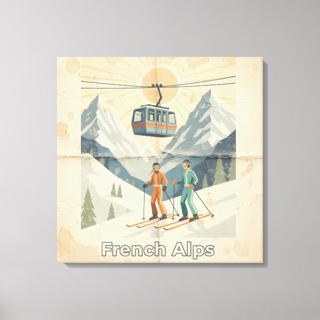 Toile Alpes vintages (Recto)