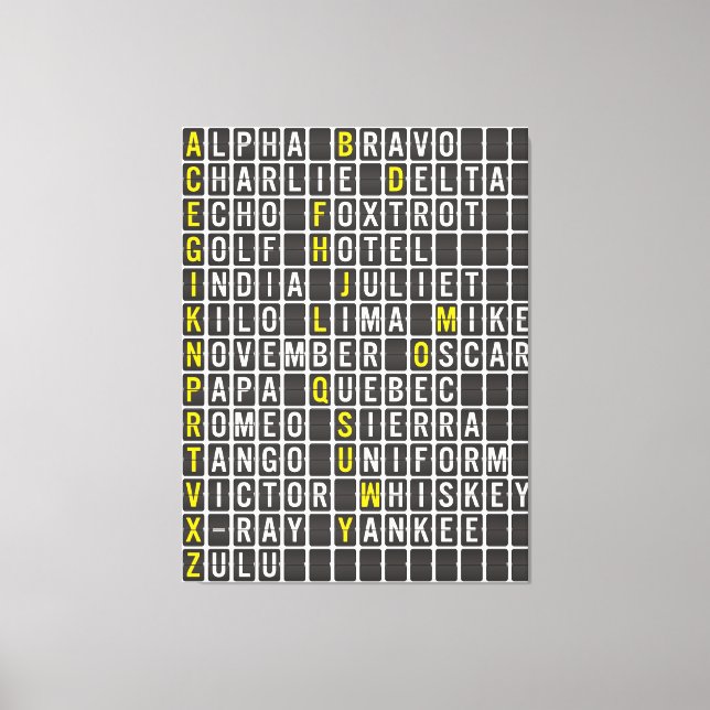 Toile Alpha-Bravo-Charlie (Recto)