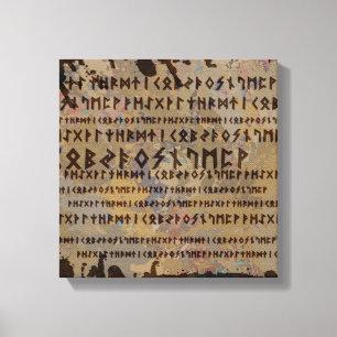Toile alphabet runique - Ancien Futhark