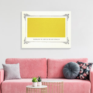 Toile Alphonse Allais, April Fools, Jaune, Art Abstrait