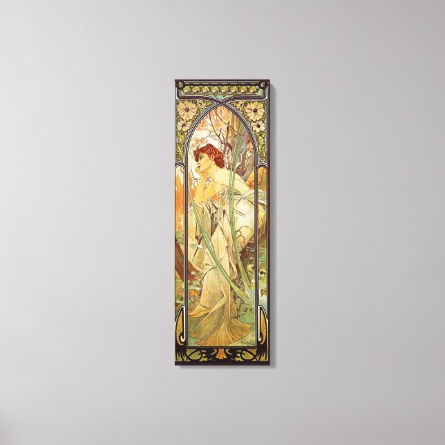 Toile Alphonse Mucha, Contemplation du soir (Recto)
