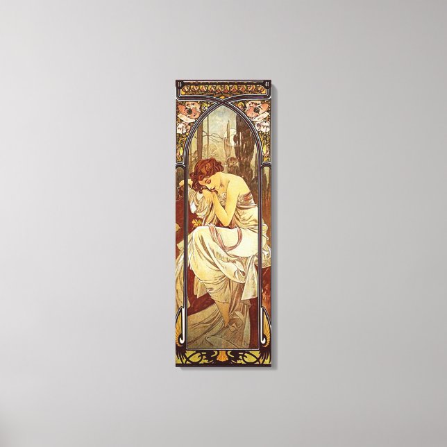 Toile Alphonse Mucha, Le Repos de la Nuit (Recto)