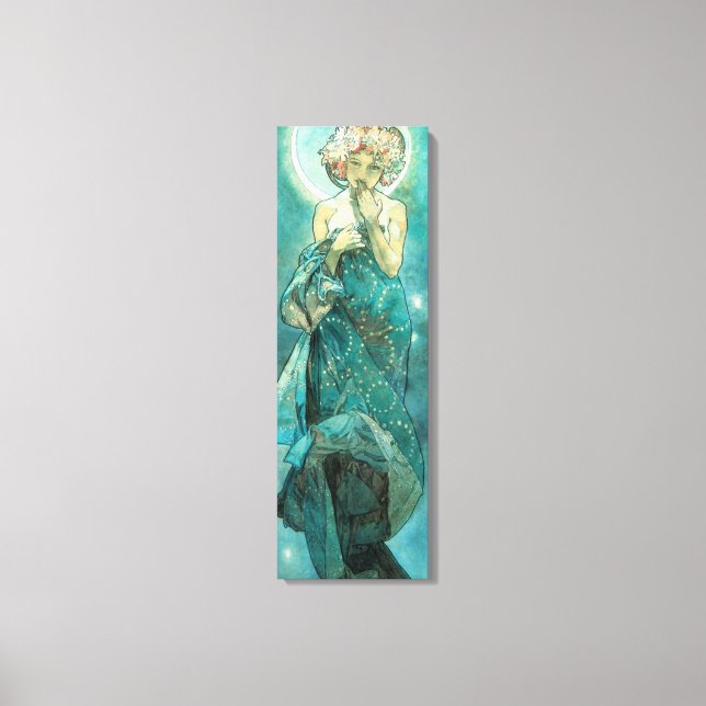 Toile Alphonse Mucha Lune Clair De Lune Art Nouveau (Recto)