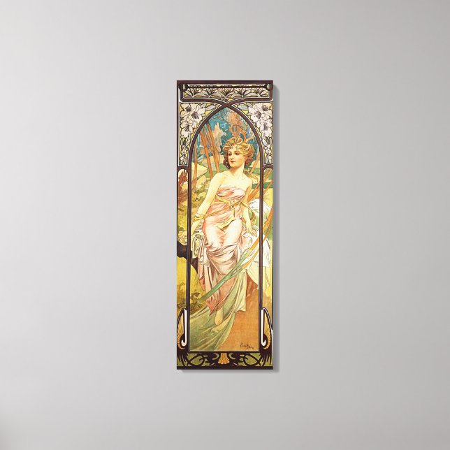 Toile Alphonse Mucha, Réveil du matin (Recto)