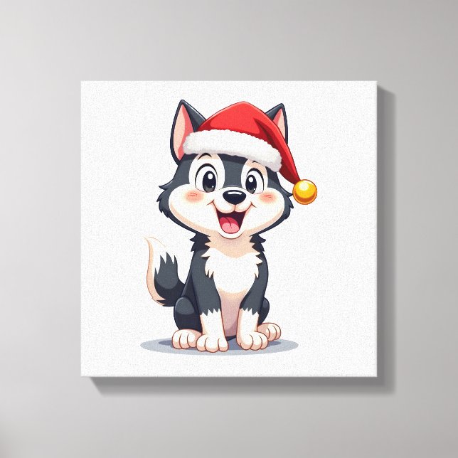 Toile Amant de chien Husky de Noël Malamute (2) (Recto)