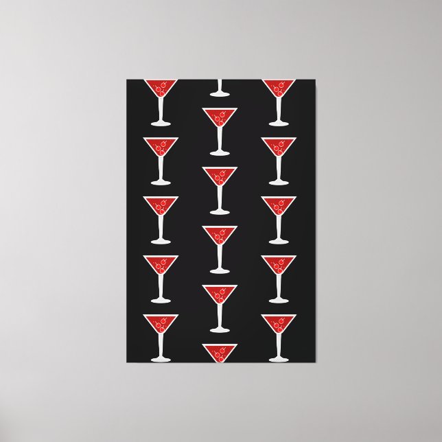 Toile Amateurs de cocktail Manhattan Barman Alcool Boiss (Recto)