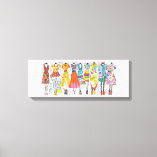 Toile Amateurs de mode Art Imprimer Croquis de mode colo