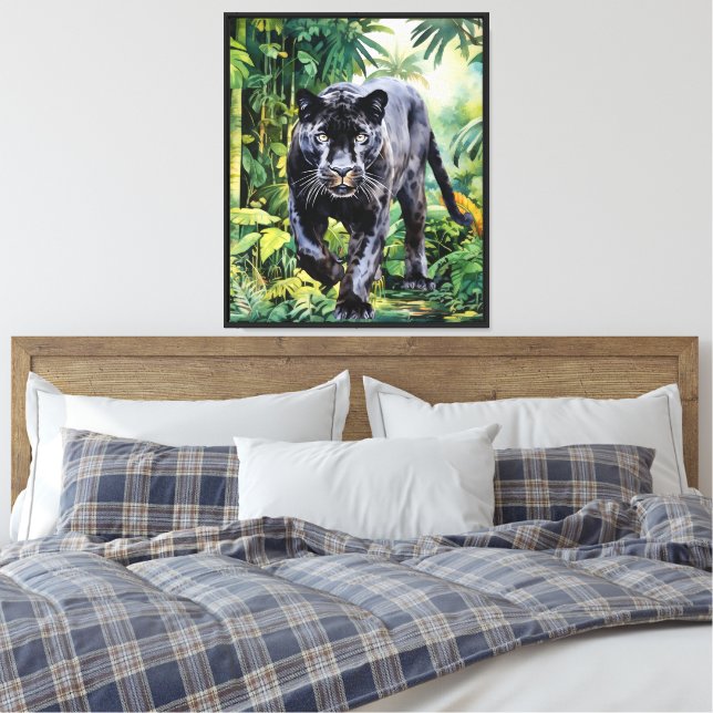 Toile Amateurs de panthère noire cool (Insitu(Chambre))