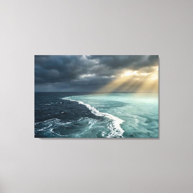 Toile Amazon Meeting of Waters - Realistic Zen Landscape (Recto)