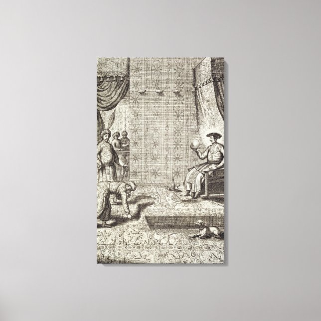 Toile Ambassadeurs chinois à un dirigeant indien, de Chi (Recto)
