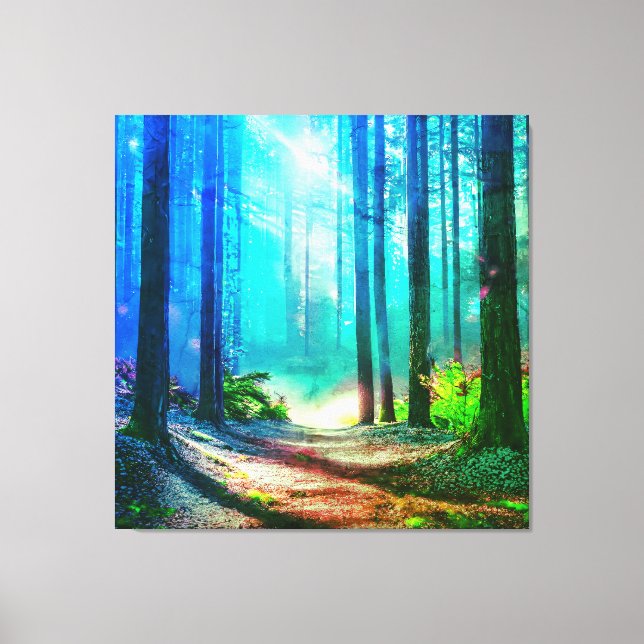 Toile Ambiance de la forêt magique (Recto)